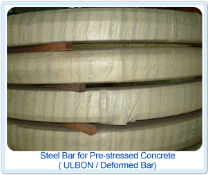 Steel Bar for Pres-tressed Concrete ( ULBON / Deformed Bar )